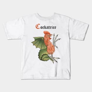 Cockatrice Medieval Beast Kids T-Shirt